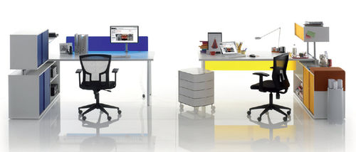 Scrivania per open space - OP - MASCAGNI - contemporanea / in laminato / modulabile