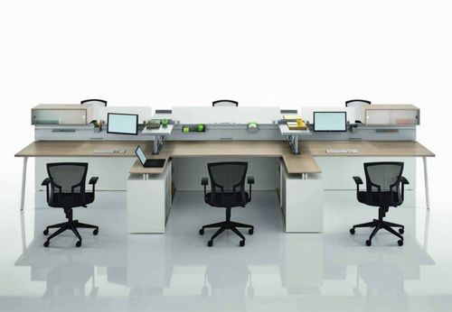 Scrivania per open space - OP - MASCAGNI - contemporanea / in legno / contract