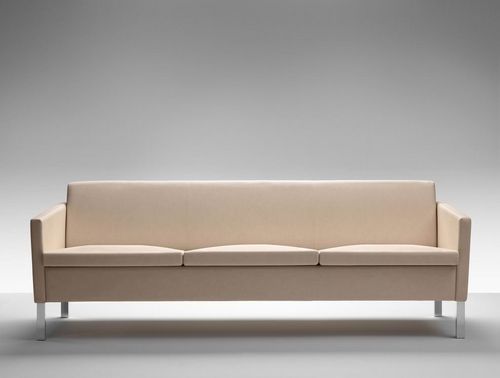 Divano contemporaneo - LOUNGE - MASCAGNI - in ecopelle / in poliestere / beige