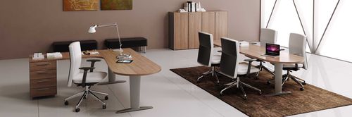 Tavolo da riunione contemporaneo - CORA - MASCAGNI - in laminato / rettangolare / professionale