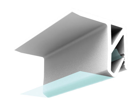 Profilato per fissaggio in ABS - P-CC1P - CLIPSO - per soffitto teso