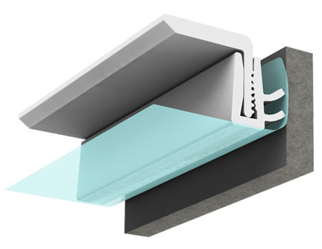 Profilato per fissaggio in ABS - P-CI12 - CLIPSO - per soffitto teso