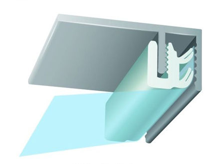 Profilato per fissaggio in alluminio - P-CCA - CLIPSO - per soffitto teso