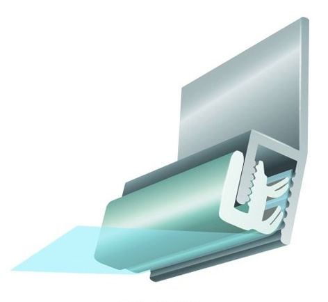 Profilato per fissaggio in alluminio - P-CWA - CLIPSO - per soffitto teso