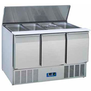 Saladette professionale - MAGIC SAL 14000 - FRIGEO PERFECT COOLING - in acciaio inossidabile / refrigerata / 3 porte