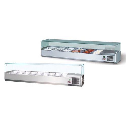 Vetrina refrigerata da appoggio - SERIE AKV GN 1/3 - FRIGEO PERFECT COOLING - per negozio / su misura