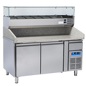 Tavolo di preparazione per pizza - PIZZAMASTER PM 1500 - FRIGEO PERFECT COOLING - in acciaio inossidabile / con contenitore / professionale