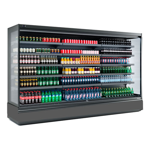 Vetrina refrigerata con scaffali - ML37PB22M2 - INFRICO, S.L. - in acciaio inossidabile / nera / senza ante