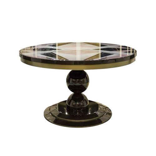 Tavolo da pranzo contemporaneo - M 4517 - GUADARTE - in legno laccato brillante / in vetro / in marmo