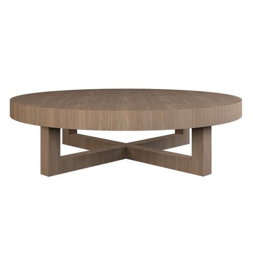 Tavolino basso contemporaneo - M 1123 - GUADARTE - in legno / con supporto in legno / rotondo