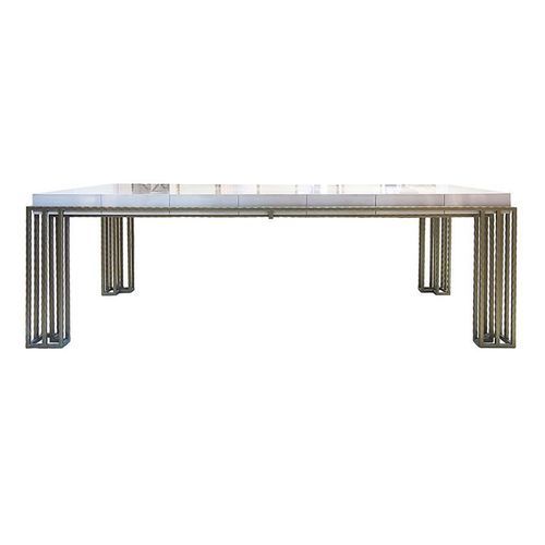 Tavolo da pranzo contemporaneo - H 550209 – H 550216 - GUADARTE - in metallo / in legno / in legno laccato