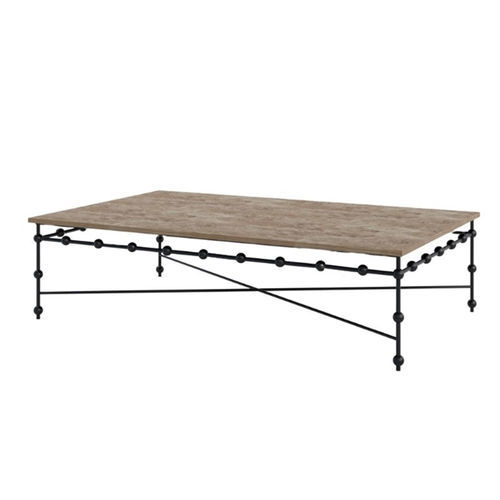 Tavolo contemporaneo - H-11206 - GUADARTE - in marmo / con supporto in metallo / rettangolare