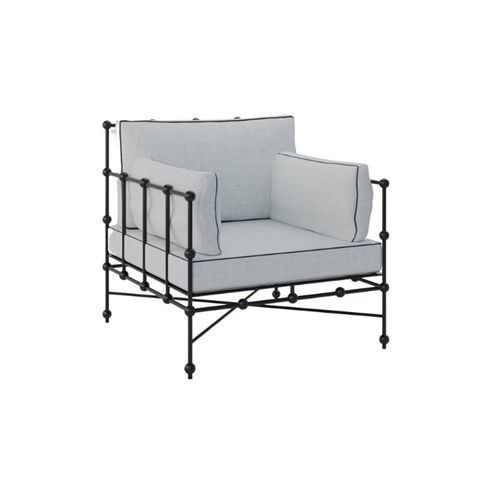 Sedia da giardino contemporanea - H-30337 - GUADARTE - da esterno / in metallo / in ferro modellato