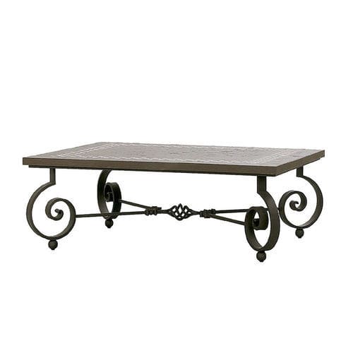 Tavolino basso in stile - H 1114 – H 11141 - GUADARTE - in ferro modellato / rettangolare / fatto a mano