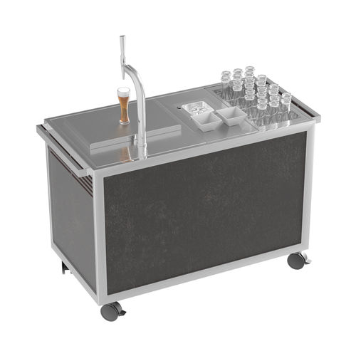 Carrello per bibite - BEER - LA TAVOLA S.R.L. - contract / refrigerato / in acciaio inossidabile