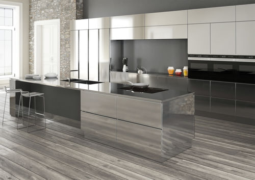 Cucina contemporanea - Steelive - LASA S.R.L. - in acciaio inossidabile / con isola / di grandi dimensioni