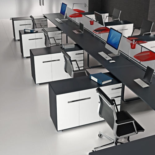 Scrivania per open space - LASA S.R.L. - da terra / multiposto / contemporanea
