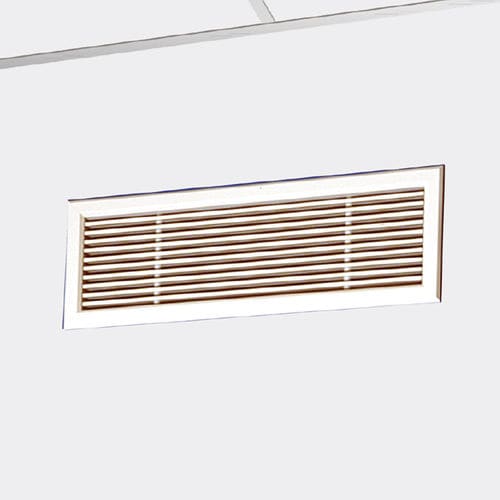Griglia di ventilazione in metallo - ALG - SWEGON - rettangolare / bianca / per soffiaggio e ripresa d'aria