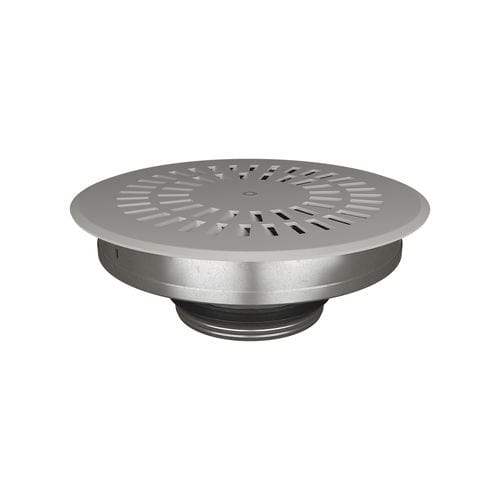 Diffusore d'aria da pavimento - LOCKZONE BASE - SWEGON - rotondo / in acciaio / professionale