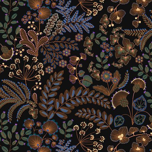 Tessuto da tappezzeria - PHOENIX - Olivier Thévenon Selection - a fiori / in poliestere / in velluto