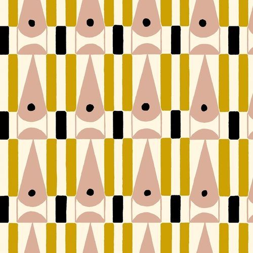 Carta da parati contemporanea - EYE NOW    - Olivier Thévenon Selection - con motivi geometrici / aspetto tessuto / nera