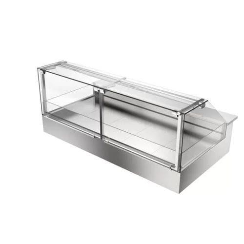 Vetrina refrigerata espositiva - Nancy - Moving Glass & Metal Design - con scaffali / per pasticceria / in acciaio inossidabile