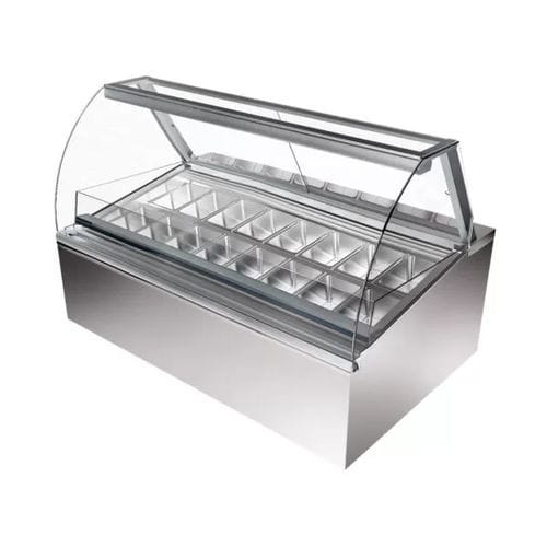 Vetrina refrigerata espositiva - Orione - Moving Glass & Metal Design - per pasticceria / in acciaio inossidabile / in alluminio