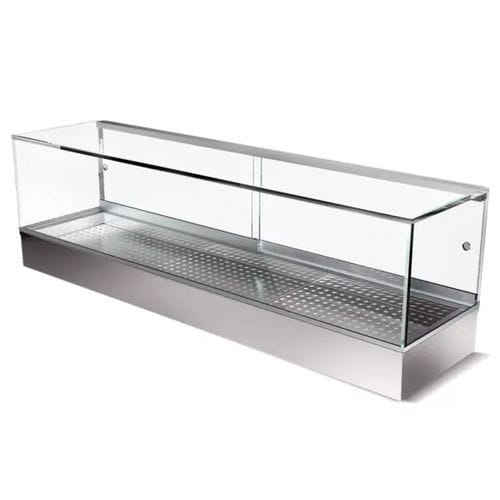 Vetrina refrigerata espositiva - Moving Glass & Metal Design - per pasticceria / in acciaio inossidabile / con porta scorrevole