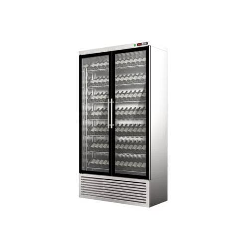 Vetrina refrigerata espositiva - Concept2 - Moving Glass & Metal Design - con scaffali / per ristorante / per cucina professionale