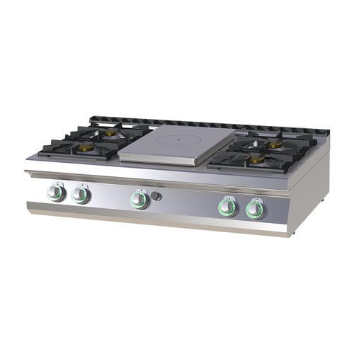 Piano cottura a gas - STPS 7012 G - RM GASTRO - a induzione / professionale / 5 fuochi