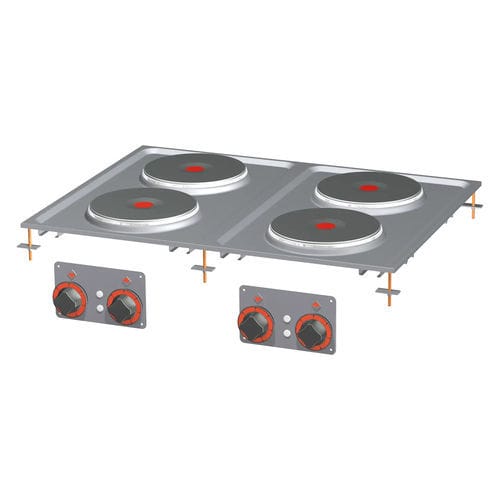 Piano cottura elettrico - PCD-68ET - RM GASTRO - professionale / 4 fuochi / da incasso