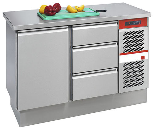 Tavolo di preparazione in acciaio inossidabile - GASTROLINE - SALVIS AG - refrigerato / professionale