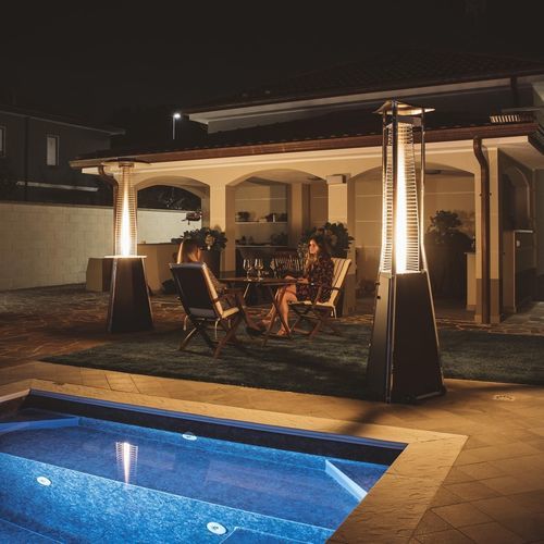 Riscaldamento a infrarossi per esterni a gas - KALIENTE - SIABS S.r.l. - mobile / > 4000 W / verticale