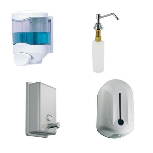 Distributore di gel igienizzante da parete - LMDSA - SOFINOR SAS - automatico / dispenser di sapone / in acciaio inossidabile