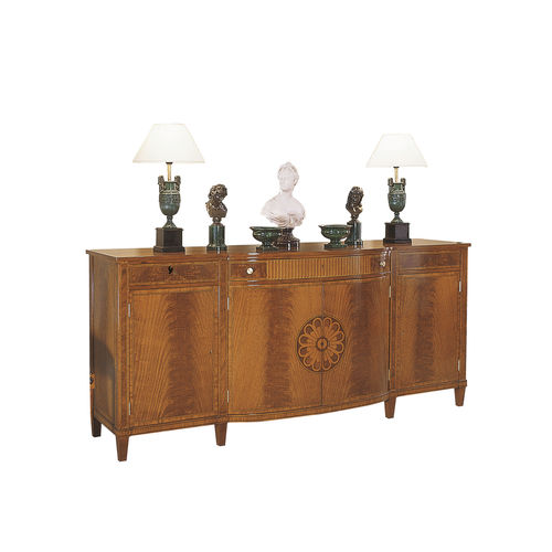 Credenza classica - JERICA - ACANTO - impiallacciata in legno / con ante battenti / con 8 piedi