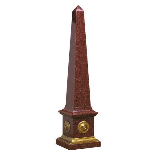 Scultura in marmo - OBELISK TALL - ACANTO - in resina / fatta a mano / da appoggio