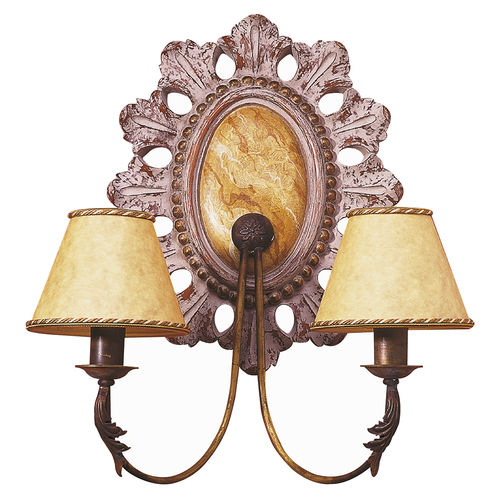 Applique contemporanea - LOTOS - ACANTO - da interno / in marmo / in resina
