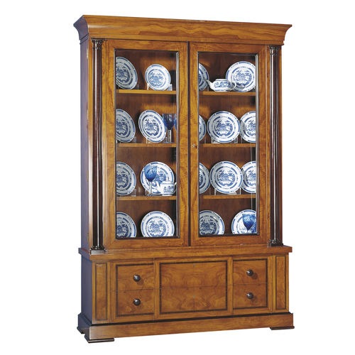 Credenza con alzata classica - YBOLO - ACANTO - impiallacciata in legno