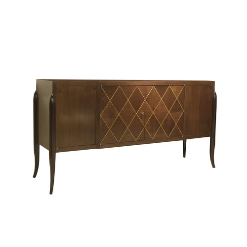 Credenza con piedi alti - MOMA - ACANTO - classica / in noce / impiallacciata in legno