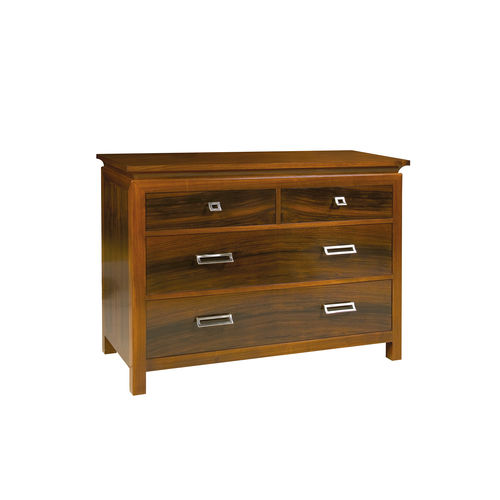 Cassettone classico - GALEA - ACANTO - in noce / impiallacciato in legno / rettangolare