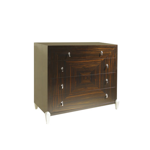 Cassettone classico - LYS - ACANTO - impiallacciato in legno / in ebano / rettangolare