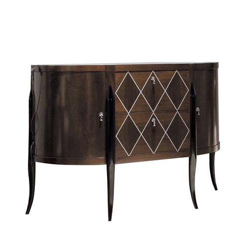 Cassettone con piedi alti - MOMA - ACANTO - classico / in noce / impiallacciato in legno