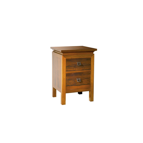 Comodino contemporaneo - GALEA SMALL - ACANTO - in noce / impiallacciato in legno / con supporto in legno