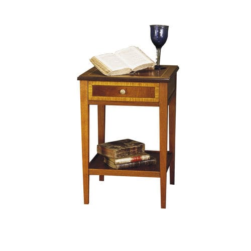 Comodino classico - PRADILLA P. - ACANTO - in noce / impiallacciato in legno / con supporto in legno