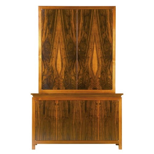 Credenza alta - GALEA - ACANTO - classica / impiallacciata in legno / con ante battenti
