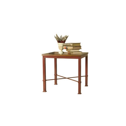 Tavolo d'appoggio classico - AYORA - ACANTO - in legno / con supporto in metallo / quadrato