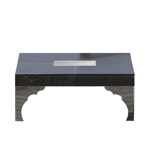 Tavolino basso classico - GREY  - ACANTO - in legno / con supporto in metallo / rettangolare