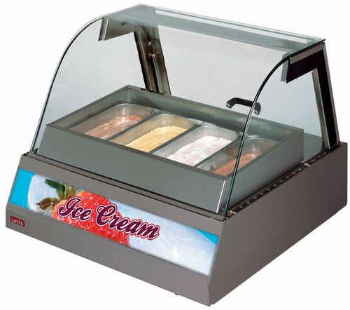 Vetrina refrigerata da appoggio - KENTUCKY - UNIS COOL - per negozio / con illuminazione / per gelato