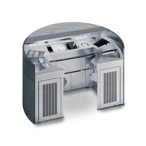 Bancone refrigerato per bar - CIAM S.P.A. - professionale / 2 porte / con cassetti