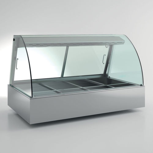 Vetrina riscaldata espositiva - DROP-IN MALL - EMAINOX SRL - con illuminazione integrata / contract